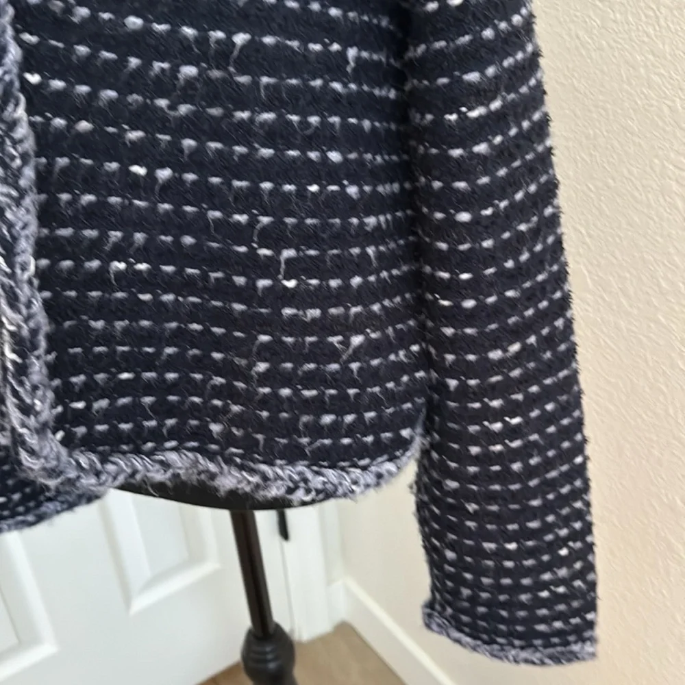 J. Crew Navy and Light Blue with Classic Tweed Lady Jacket - Picture 6 of 8